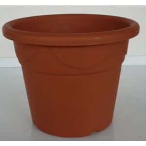 Vaso cilindrico Corinto Plastecnic terracotta 18 cm