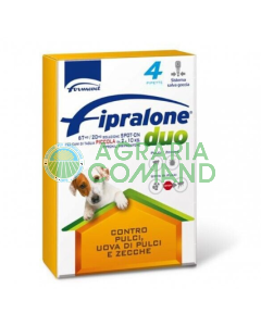 FIPRALONE DUO Formevet per cani piccola taglia da 2 a 10 kg.