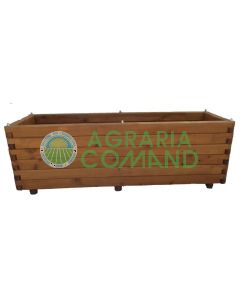 FIORIERA IN LEGNO DI  LARICE CM. 120 x 40