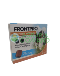 Confezione Frontpro compresse masticabili per cani 10-25 kg 