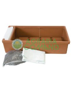 Contenitore per orto in terrazzo colore terracotta