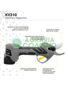 Forbice Volpi Cordless KV310