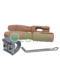 Kit manici in legno e anello per manico porta falce