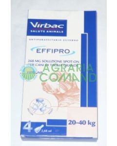 EFFIPRO SPOT ON  20- 40 KG.  4 PIPETTE