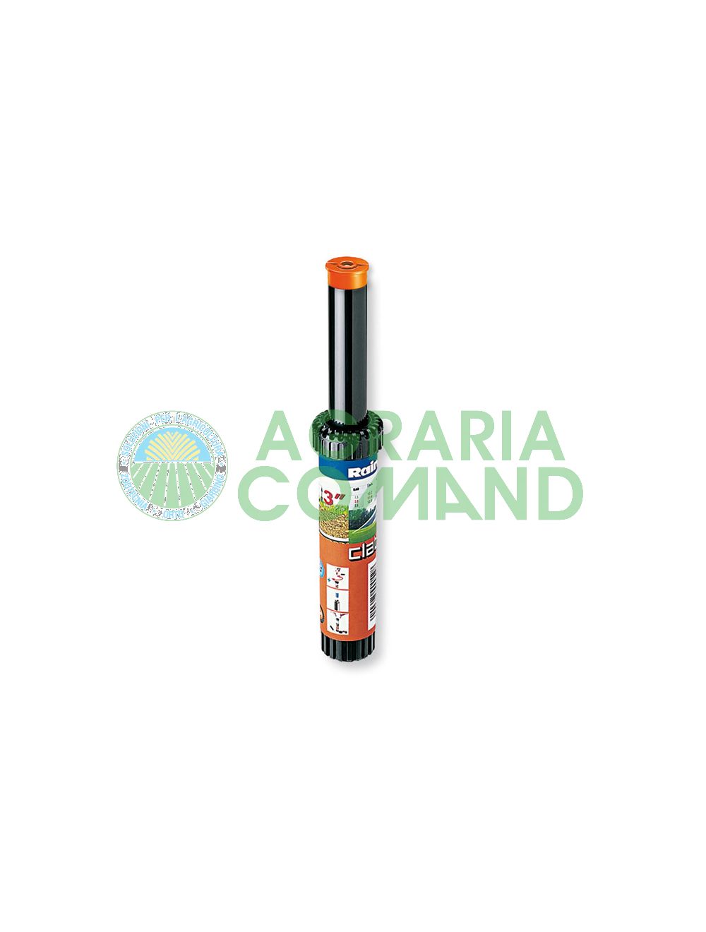 Irrigatore pop up Claber 180° alzata 7,5 cm.