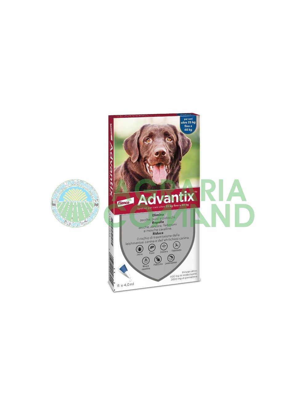 Advantix cane fialette 40 kg
