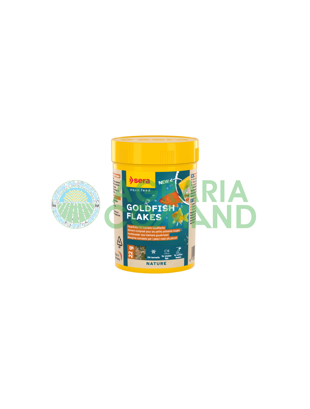 Confezione di mangime Sera Goldfish Flakes da 22 gr.