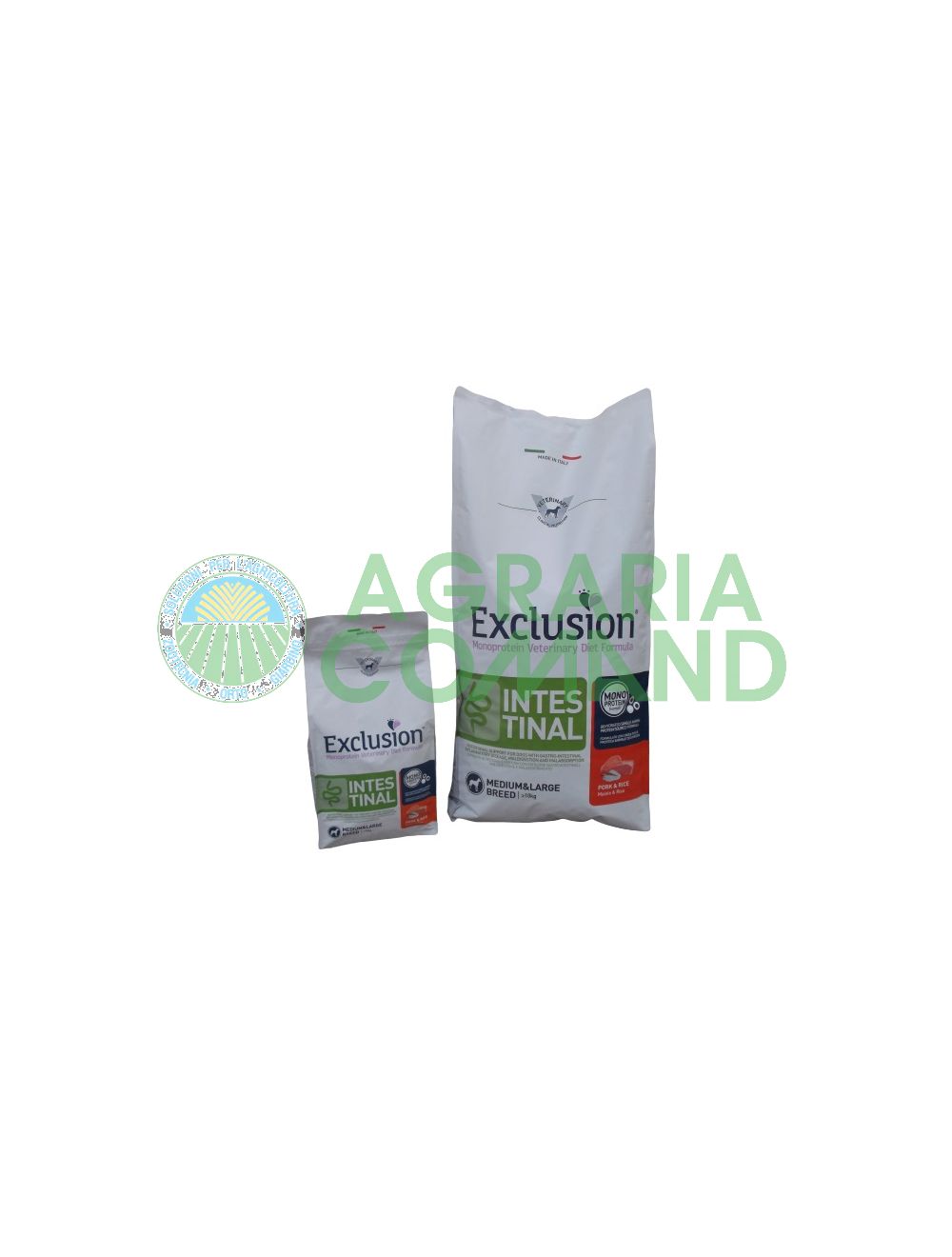 Exclusion intestinal dog medium large