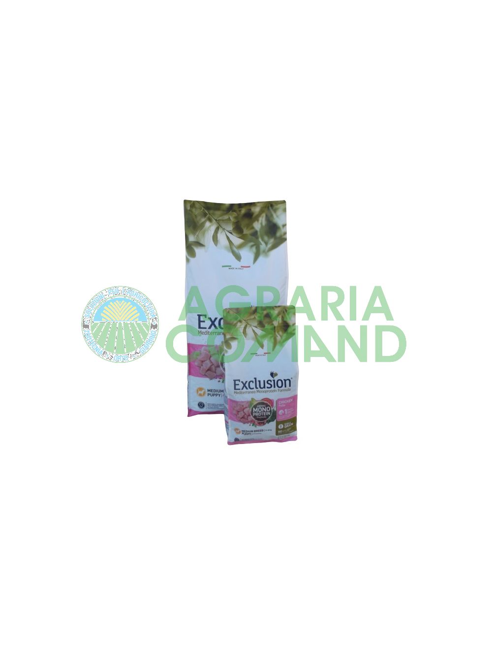 Confezioni Exclusion mediterraneo Puppy medium chichen