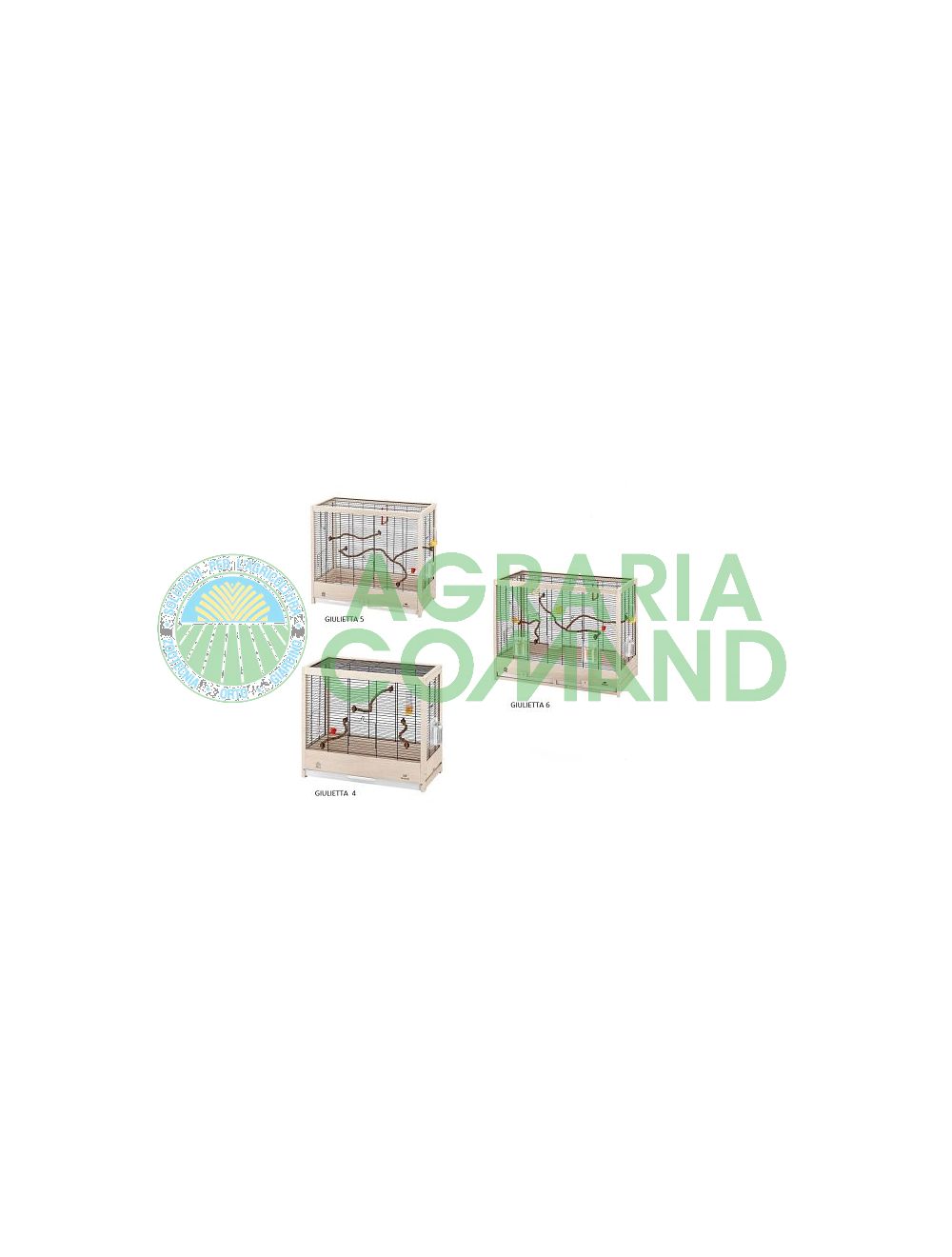 Gabbie Giulietta 4 5 6 con struttura in legno