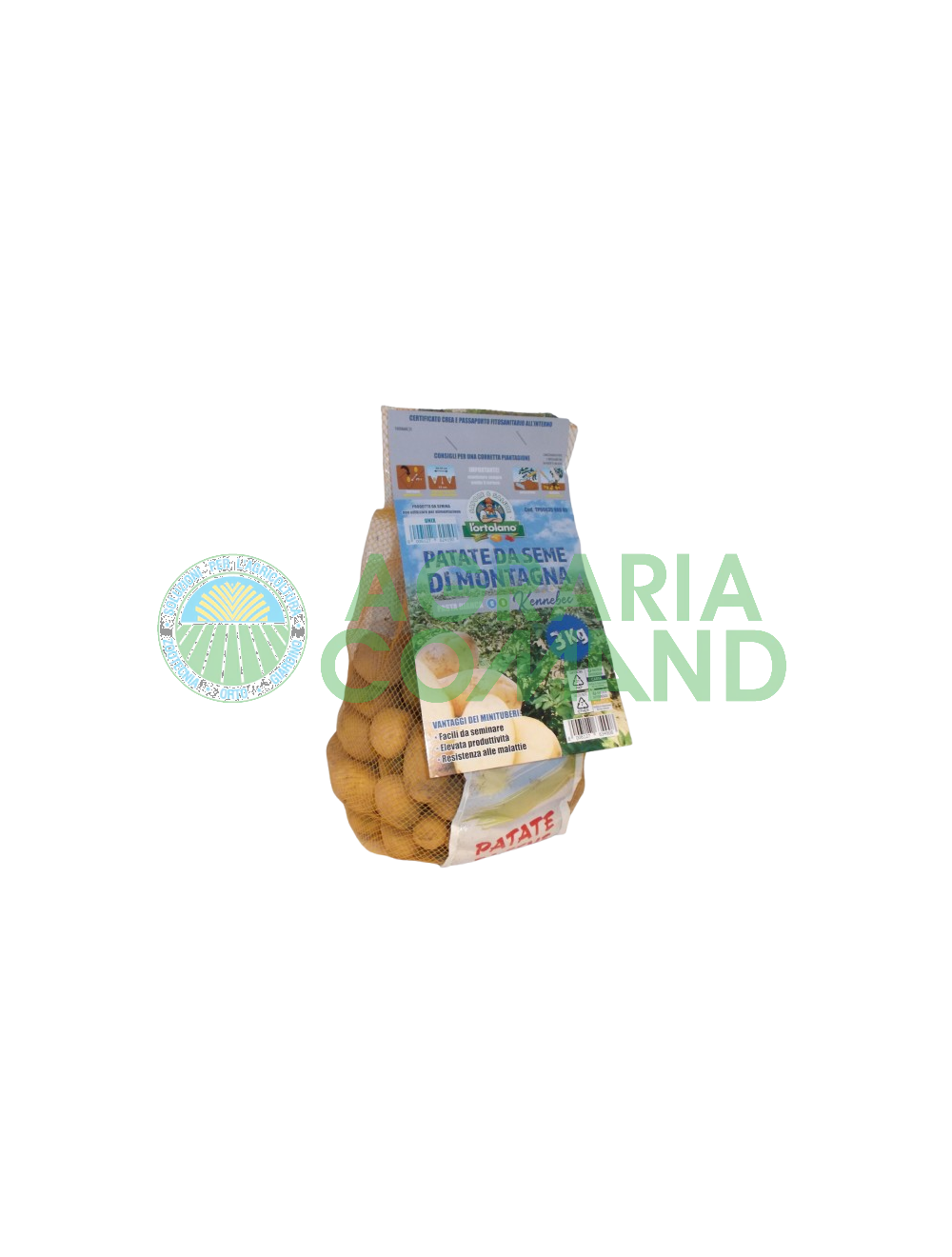 Confezione patate seme Kennebec Ortolano Confezione patate seme Kennebec Ortolano