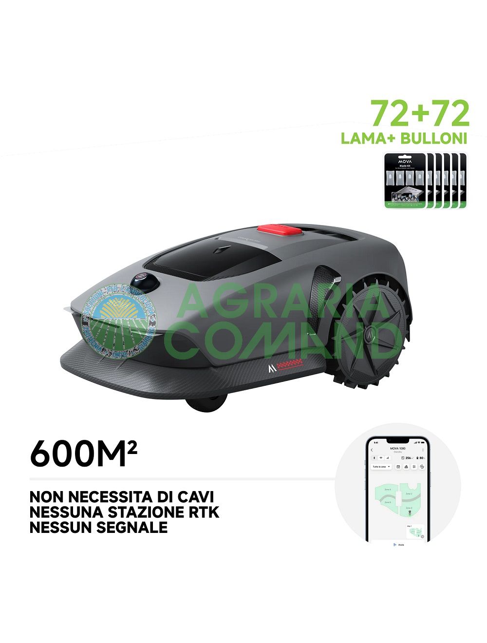 Robot taglia erba Mova 600 con kit lame Robot taglia erba Mova 600 con kit lame