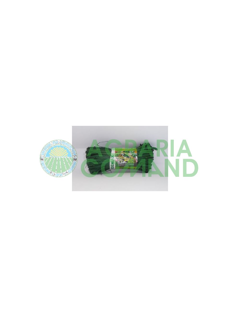 Rafia naturale colorata verde