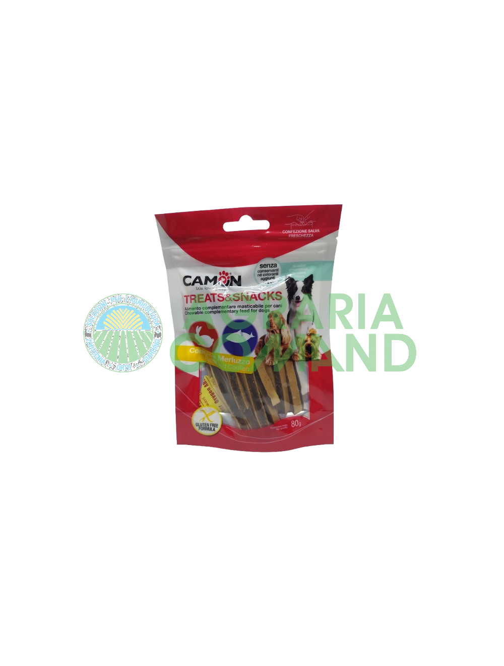 Confezione snack per cani Camon Treats & Snacks Coniglio e Merluzzo Confezione snack per cani Camon Treats & Snacks Coniglio e Merluzzo