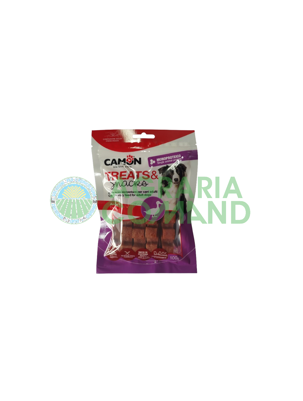 Confezione di snack per cani Camon Treats & Snacks all'Anatra