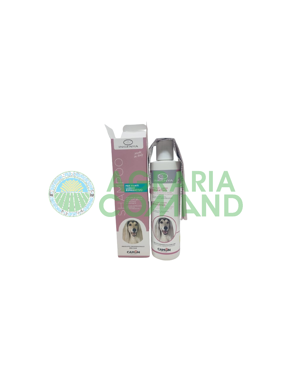 Shampoo cani pelo lungo naturale ingenya 250 ml