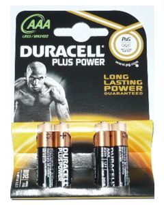 BATTERIE DURACELL  AAA 1,5   4PZ.