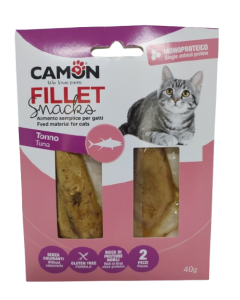 Confezione snack per gatti Camon Fillet e Snacks Tonno