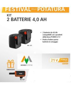 Kit 2 batterie 4,0 Ah Stocker art.325