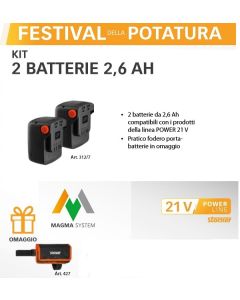 Kit 2 Batterie 2,6 Ah Stocker art.312/7