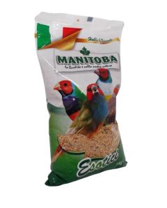 Mangime completo per uccelli Esotici Manitoba 1 kg.