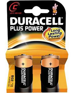 PILE DURACELL MEZZA TORCIA LR14 2 PZ.