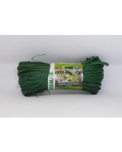 Rafia naturale colorata verde