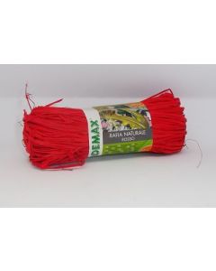 Rafia naturale rossa