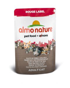 ALMO NATURE ROUGE LABEL  Filetto di tonno e sogliola  gr.55