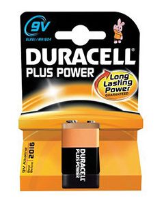 PILA DURACELL  PLUS TRANSITOR 6LR6I 9 VOLT