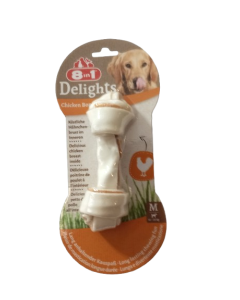 Confezione di snack per cani 8in1 Delights Chicken Bone pz.1