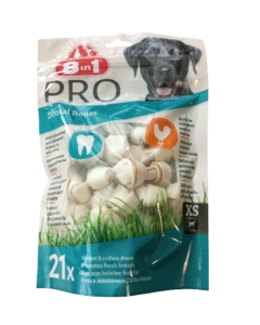 Confezione di Snack per cani 8 in 1 Pro Dental Bones da pz.21
