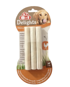 Confezione di snack per cani 8in1 Delights Chicken Sticks