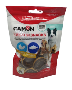 Confezione snack per cani Camon Treats & Snacks Pollo e Merluzzo