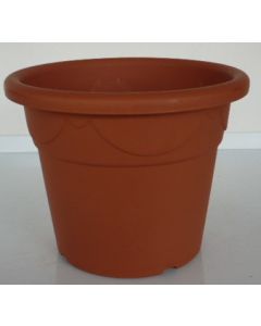 Vaso cilindrico Corinto Plastecnic terracotta 18 cm