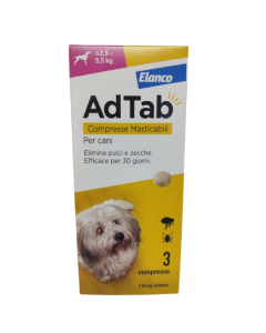 ADTAB cani 2.5-5.5 kg - Pastiglie masticabili