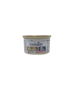 exclusion urinary mousse gatto maiale piselli riso