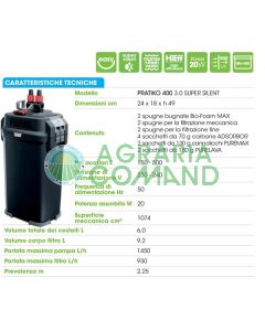 Filtro esterno Pratiko 400