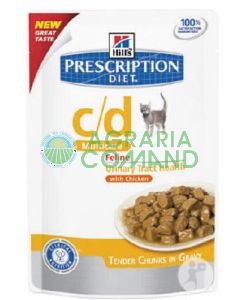 HILL'S PRESCRIPTION DIET C/D FELINE BUSTINE UMIDO GR.85
