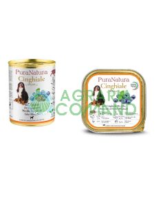 PuraNatura umido per cani adulti con cinghiale e mirtilli
