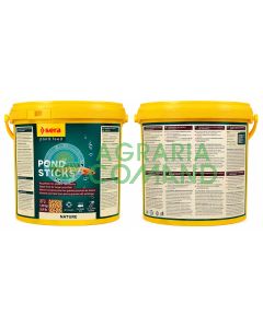 Sera Pond Sticks 10 litri 1,8 kg mangime in stick galleggianti per pesci da laghetto e carpe Koi