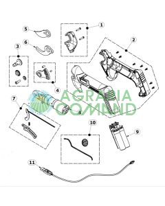 Esploso ricambi forbice Volpi KV220-PV220