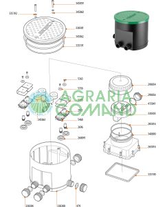 Esploso ricambi Hydro 4 Claber 90829