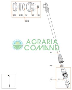 Esploso ricambi lancia Claber 8922