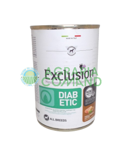Exclusion Veterinary Diabetic Cane umido 400 gr.