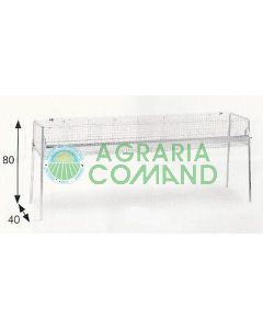 Conigliera per ingrasso conigli 200 cm con fondo in plastica Conigliera per ingrasso conigli 200 cm con fondo in plastica