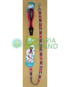 ERGOTATTOO  GUINZAGLIO XS-S 120cm. x 1,5cm. ROSSO