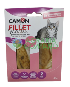 Confezione snack per gatti Camon Fillet e Snacks Tonno