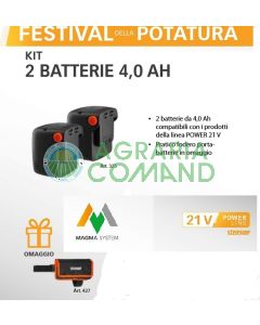 Kit 2 batterie 4,0 Ah Stocker art.325