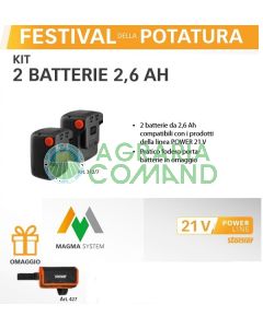 Kit 2 Batterie 2,6 Ah Stocker art.312/7